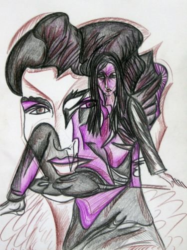 Bernard PEYROLES crayons et pastels souvenirs