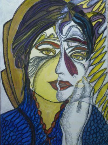 En toi. Peinture de Bernard PEYROLES