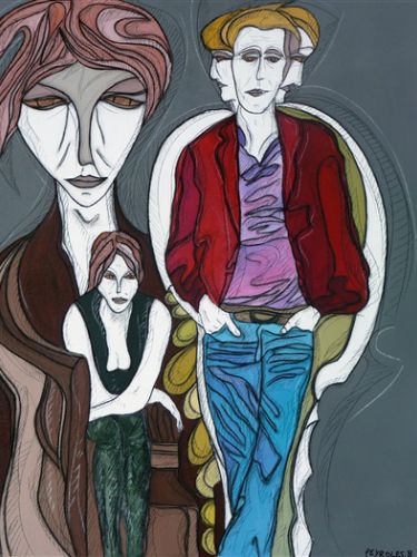 Rencontre une peinture de Bernard PEYROLES